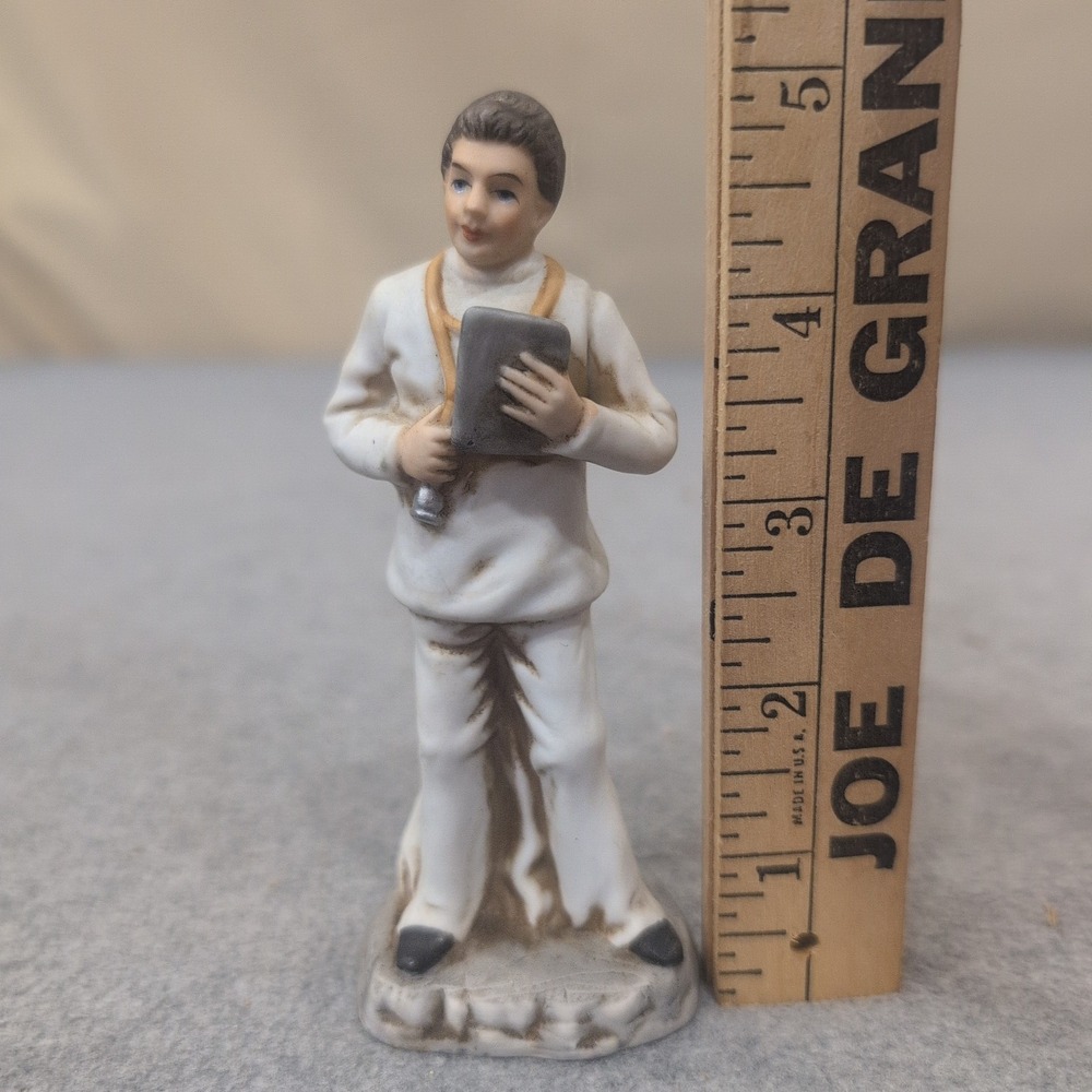Ayerst Vintage Porcelain Doctor Figurine Medical Professional Stethoscope White - Picture 3 of 5